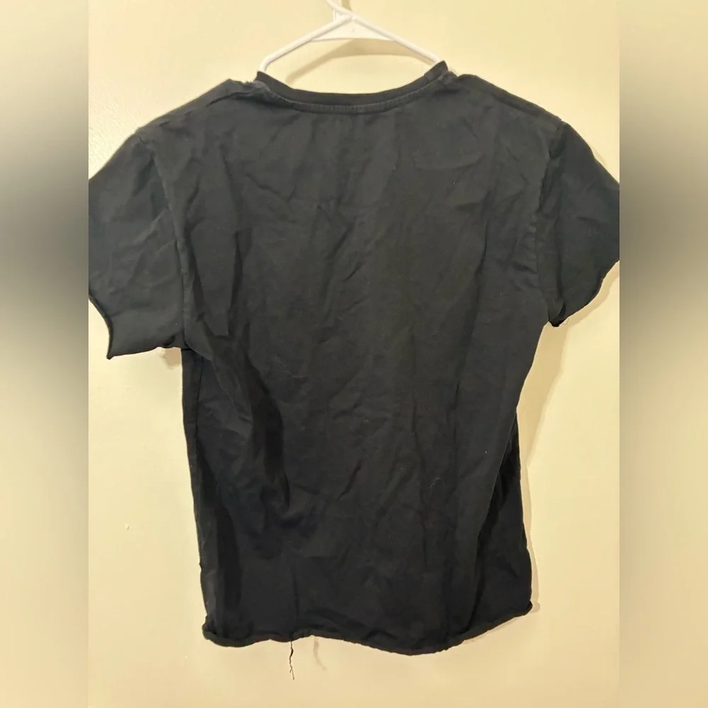 Dianaeyvonah Black T-Shirt with White Line Art Size S